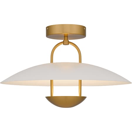 Quoizel Bingham 18" Wide LED Semi-Flush Ceiling Fixture / Converts to Pendant Brushed Gold