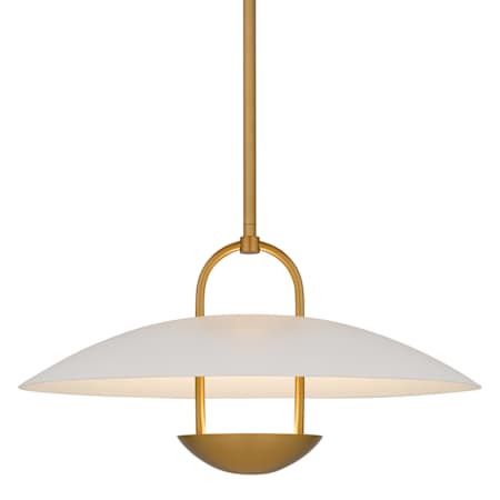 Quoizel Bingham 18" Wide LED Pendant / Converts to Semi-Flush Brushed Gold
