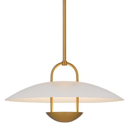 Quoizel Bingham 18" Wide LED Pendant / Converts to Semi-Flush Brushed Gold
