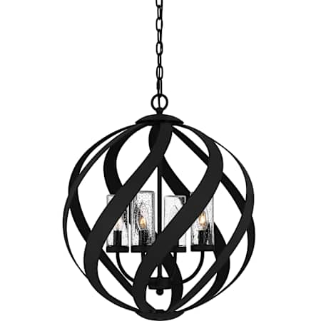 Quoizel Blacksmith 4 Light 20" Wide Multi Light Pendant Earth Black