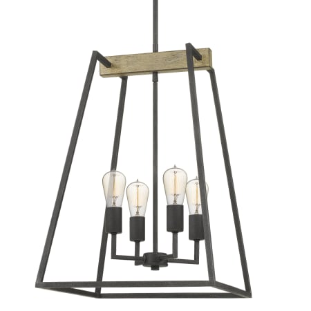 Quoizel Brockton 4 Light 17" Wide Chandelier Grey Ash