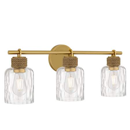 Quoizel Baltic 3 Light 24" Wide Vanity Light Brushed Gold
