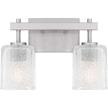 Quoizel Brenthouse 2 Light 14" Wide Vanity Light Brushed Nickel