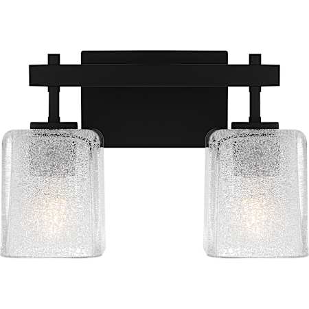 Quoizel Brenthouse 2 Light 14" Wide Vanity Light Matte Black