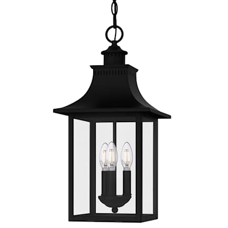 Quoizel Chancellor 3 Light 10" Wide Taper Candle Mini Pendant Mystic Black