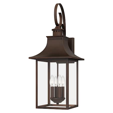 Quoizel Chancellor 4 Light 28" Tall Outdoor Wall Sconce Copper Bronze