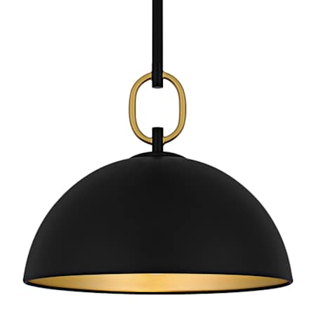 Quoizel Cleo 12" Wide Pendant Matte Black