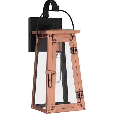 Quoizel Carolina 14" Tall Outdoor Wall Sconce Aged Copper