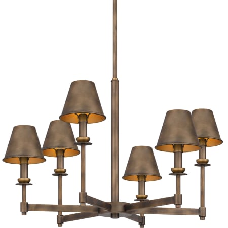 Quoizel Cross 6 Light 26" Wide Chandelier Statuary Bronze