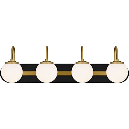 Quoizel Desmond 4 Light 30" Wide Vanity Light Matte Black