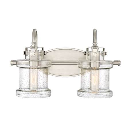 Quoizel Danbury 2 Light 16" Wide Bathroom Vanity Light Brushed Nickel