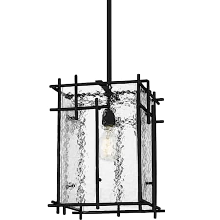 Quoizel Daphne 13" Wide Pendant Matte Black