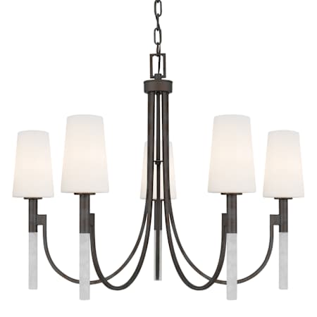 Quoizel Eloura 5 Light 32" Wide Chandelier Iron Gate