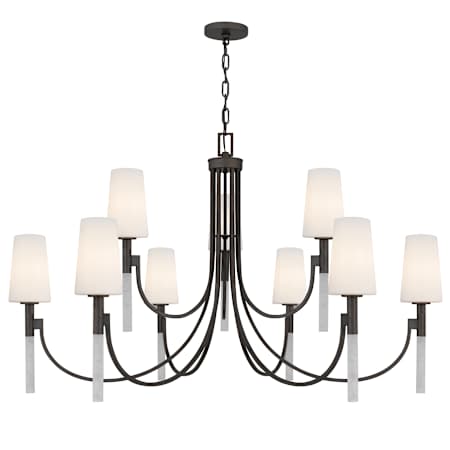 Quoizel Eloura 9 Light 48" Wide Chandelier Iron Gate