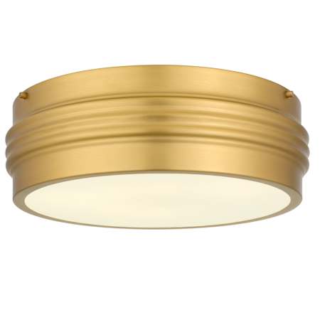 Quoizel Emmett 3 Light 16" Wide Flush Mount Drum Ceiling Fixture Brushed Gold