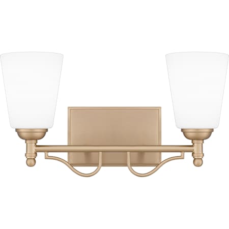 Quoizel Esther 2 Light 16" Wide Vanity Light Bronze Gold