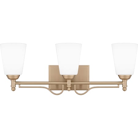 Quoizel Esther 3 Light 23" Wide Vanity Light Bronze Gold