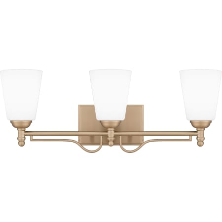 Quoizel Esther 3 Light 23" Wide Vanity Light Bronze Gold