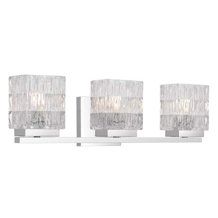 Quoizel Estelle 3 Light 21" Wide Vanity Light Polished Chrome