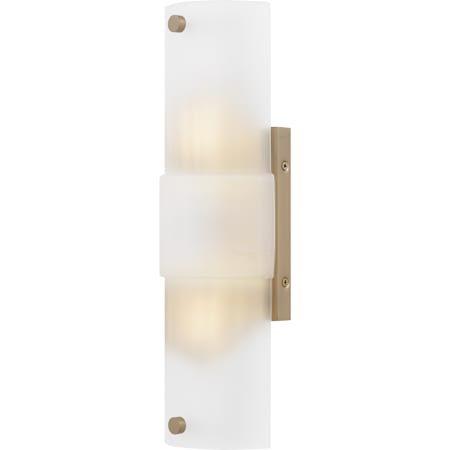 Quoizel Finnegan 2 Light 16" Tall Wall Sconce with Etched Glass Shade Bronze Gold