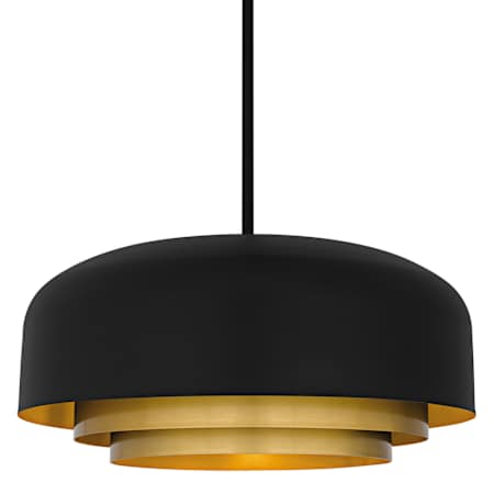 Quoizel Frankie 4 Light 22" Wide Pendant Matte Black