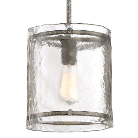 Quoizel 9" Wide Mini Pendant Mottled Silver