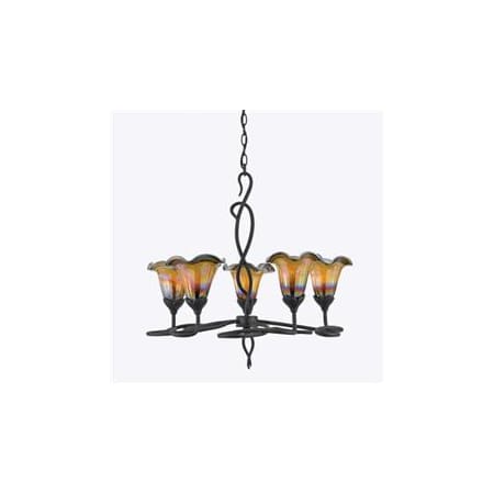 Quoizel Replacement Shade Amber Art Glass