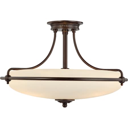 Quoizel Griffin 4 Light 21" Wide Semi-Flush Mount Ceiling Fixture Palladian Bronze