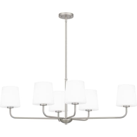 Quoizel Gallagher 6 Light 42" Wide Chandelier Brushed Nickel