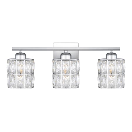 Quoizel Gibson 3 Light 21" Wide Bathroom Vanity Light Polished Chrome