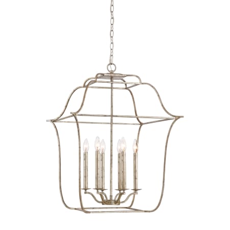 Quoizel Gallery 6 Light 22" Wide Chandelier Century Silver Leaf