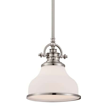 Quoizel Grant 1 Light 8" Wide Pendant Brushed Nickel