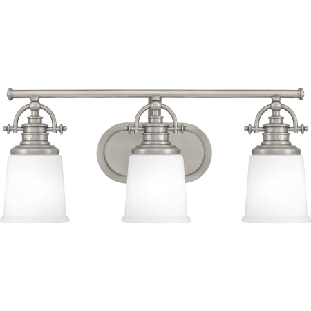 Quoizel Grant 3 Light 23" Wide Bathroom Vanity Light Antique Nickel