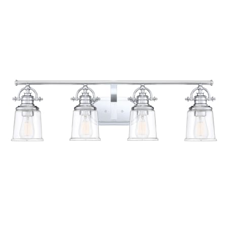 Quoizel Grant 4 Light 32" Wide Bathroom Vanity Light Polished Chrome