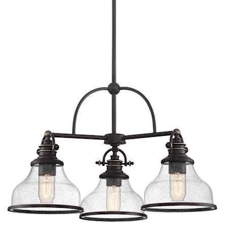 Quoizel Grant 3 Light 24" Wide Chandelier Palladian Bronze