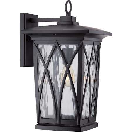 Quoizel Grover 1 Light Outdoor Wall Sconce Mystic Black