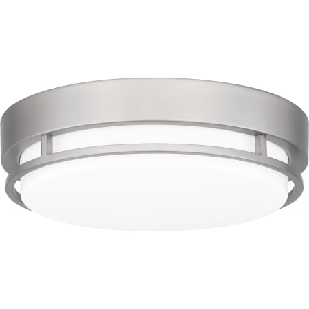 Quoizel Hale 14" Wide LED Flush Mount Drum Ceiling Fixture with Acrylic Shade Brushed Nickel