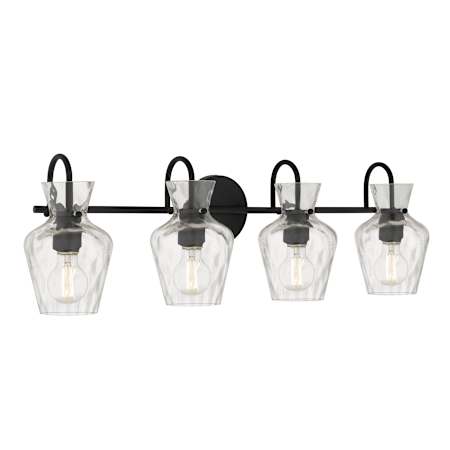 Quoizel Hollis 4 Light 30" Wide Vanity Light Matte Black