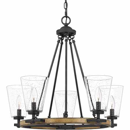 Quoizel Hearst 5 Light 25" Wide Ring Chandelier Matte Black
