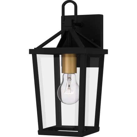 Quoizel Hull 13" Tall Outdoor Wall Sconce Matte Black