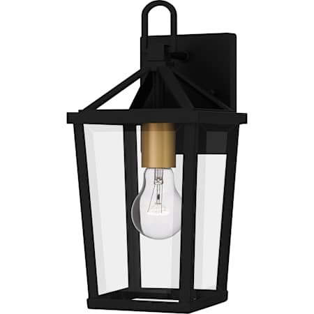 Quoizel Hull 13" Tall Outdoor Wall Sconce Matte Black