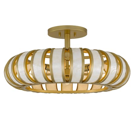 Quoizel Knight 5 Light 22" Wide Semi-Flush Ceiling Fixture / Converts to Pendant Soft Gold