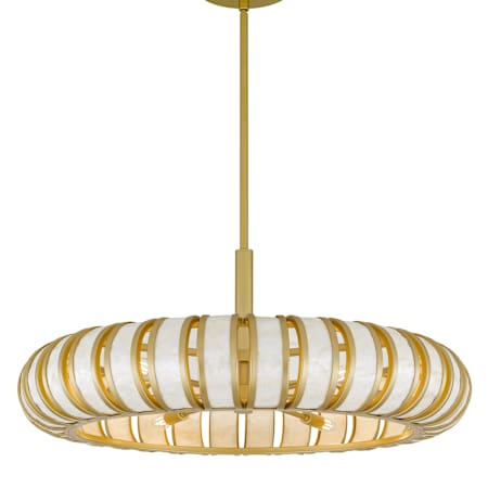 Quoizel Knight 6 Light 30" Wide Pendant Soft Gold