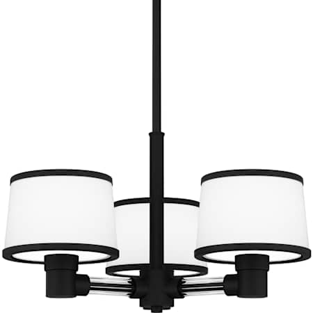 Quoizel Kylen 3 Light 22" Wide Multi Light Pendant Matte Black