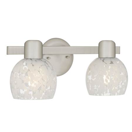 Quoizel Layton 2 Light 16" Wide Vanity Light Brushed Nickel