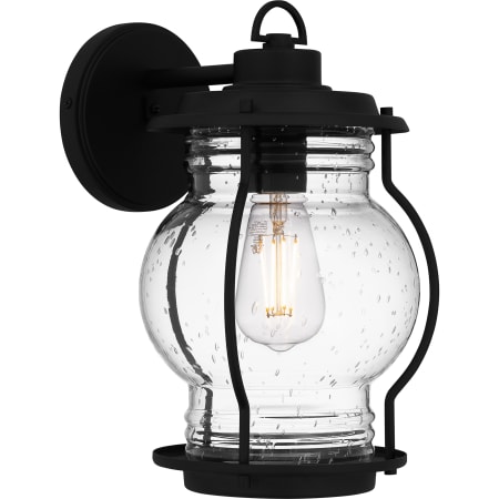 Quoizel Luther 12" Tall Outdoor Wall Sconce Earth Black