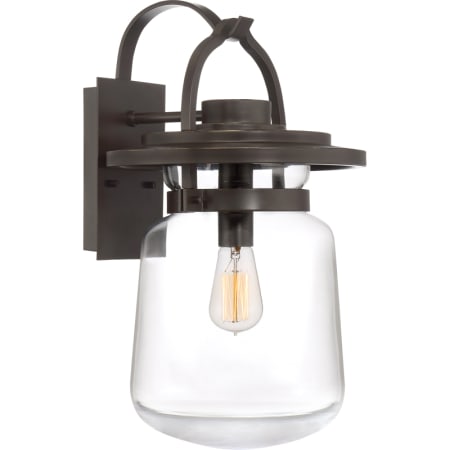 Quoizel LaSalle Single Light 19-1/2" Tall Outdoor Wall Sconce with a Glass Shade Western Bronze