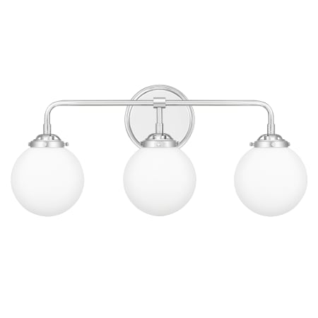Quoizel Landry 3 Light 24" Wide Bathroom Vanity Light Polished Chrome