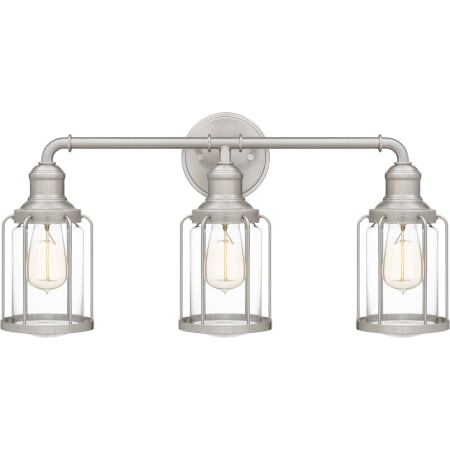 Quoizel 3 Light 24" Wide Vanity Light Brushed Nickel