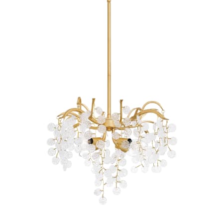 Quoizel Maple 4 Light 22" Wide Pendant Gold Leaf